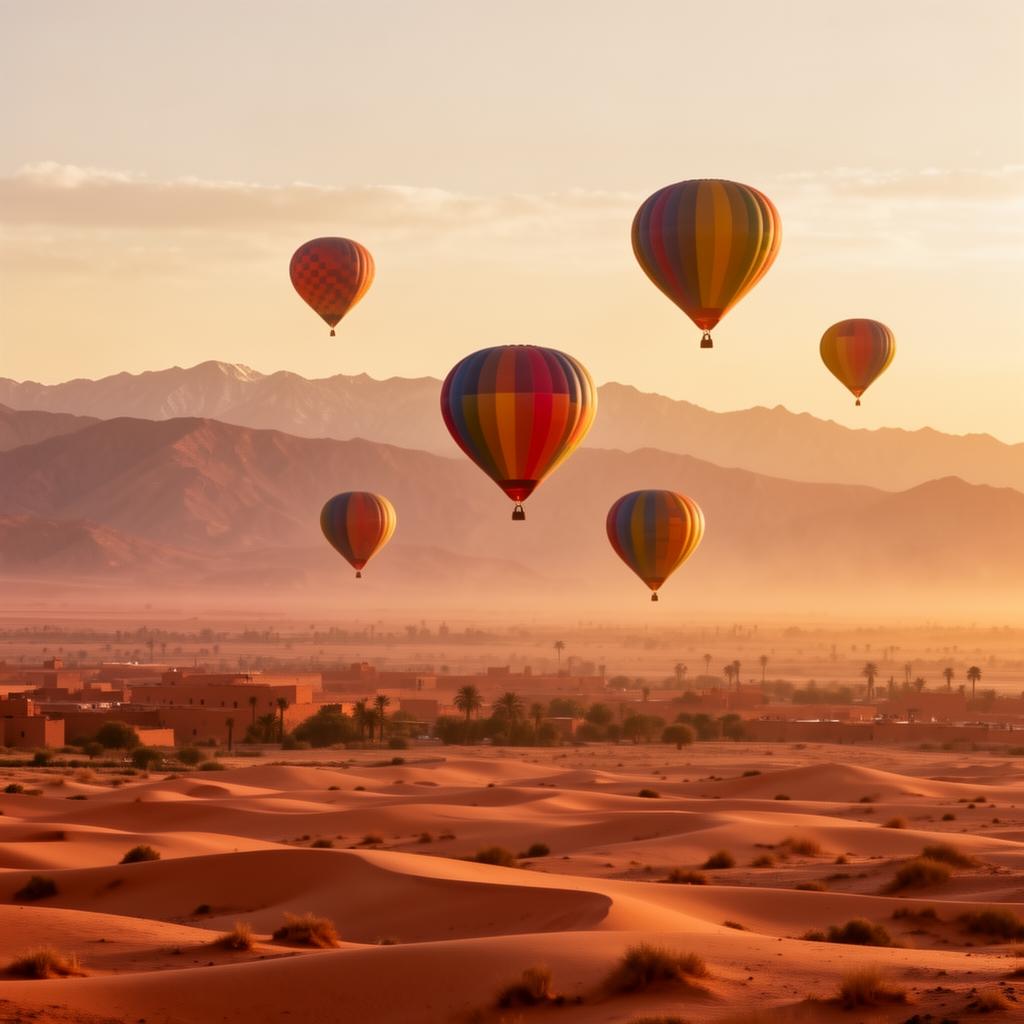 Marrakech: Hot Air Balloon Ride with Rooftop Breakfast